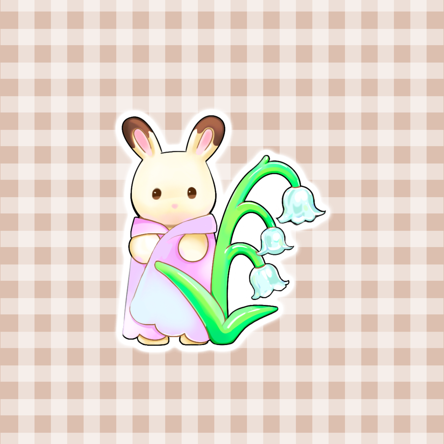 sticker - cutie bunny