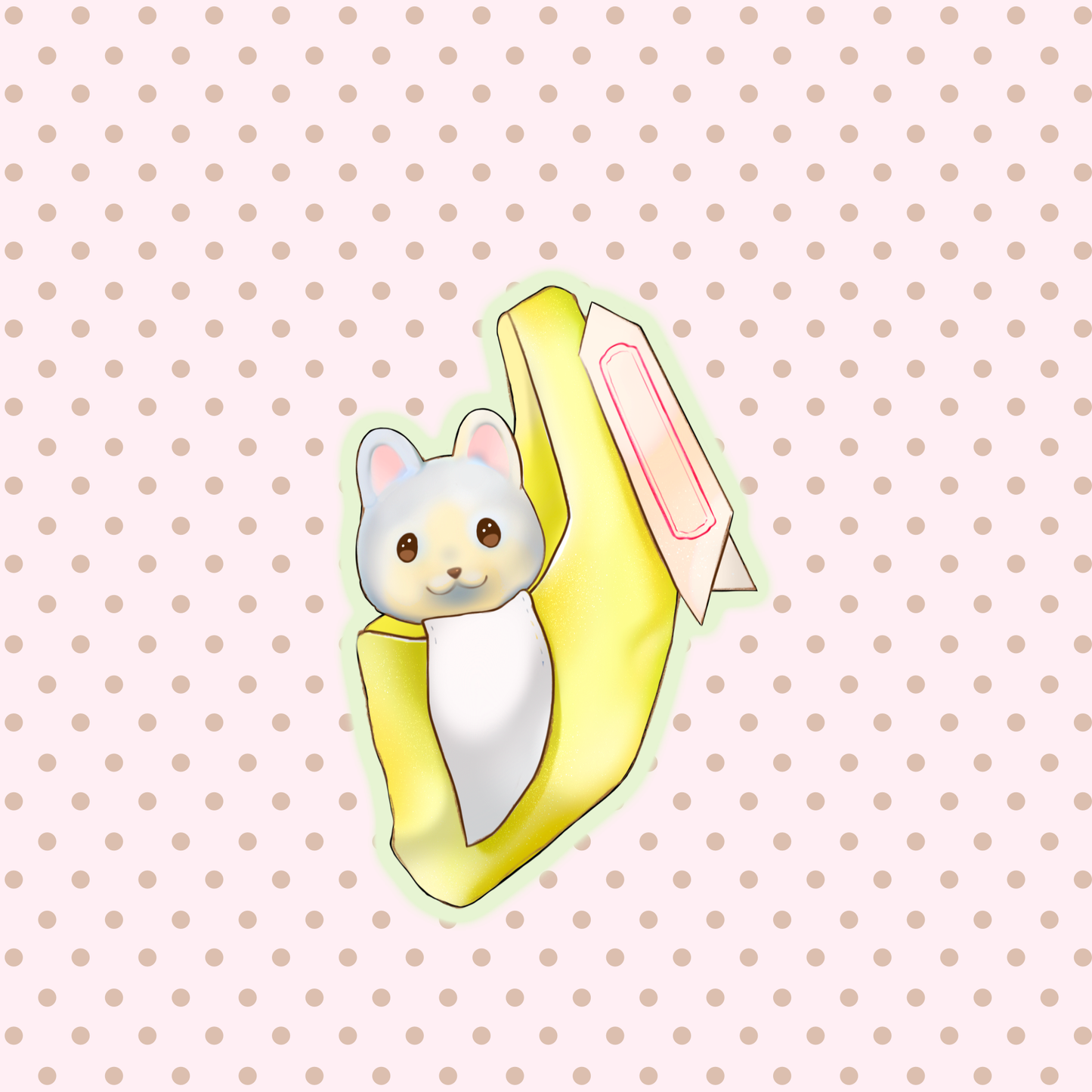 sticker - cutie banana
