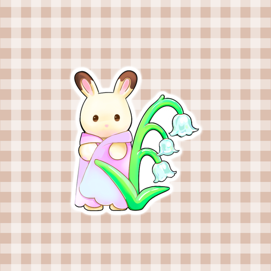 sticker - cutie bunny
