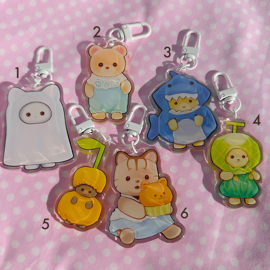 keychain - calico cuties series 1