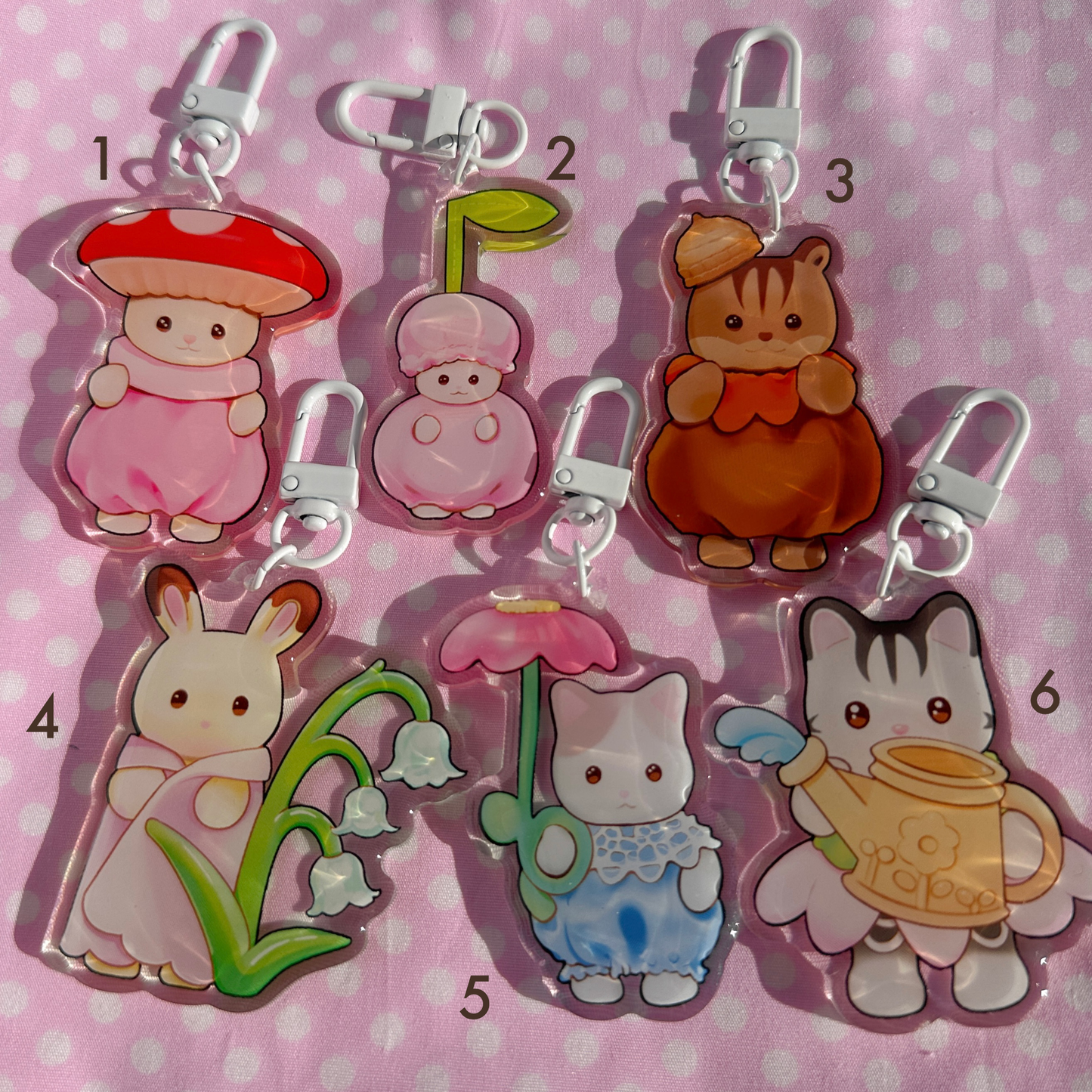 keychain - calico cuties series 2