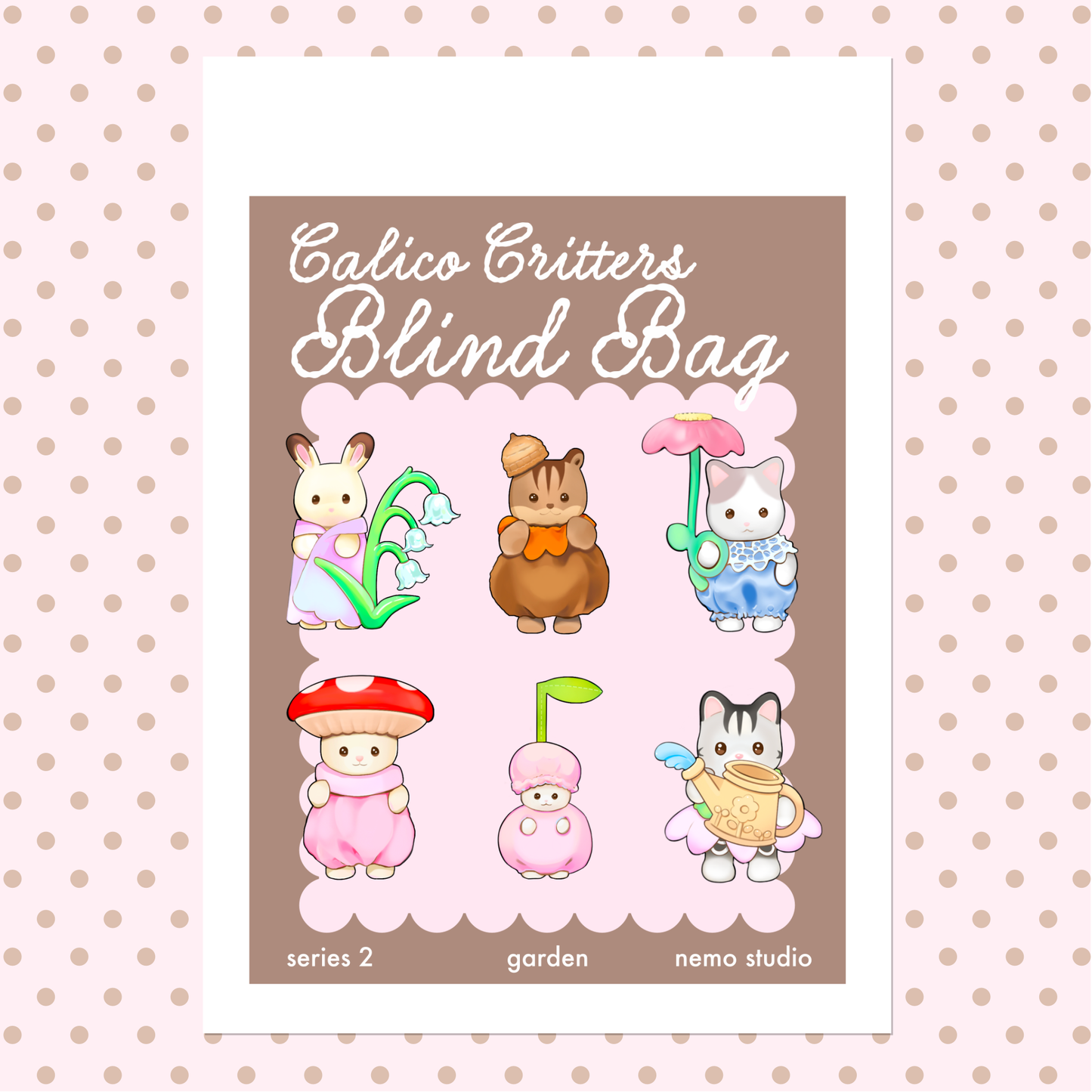 keychain - calico cuties series 2