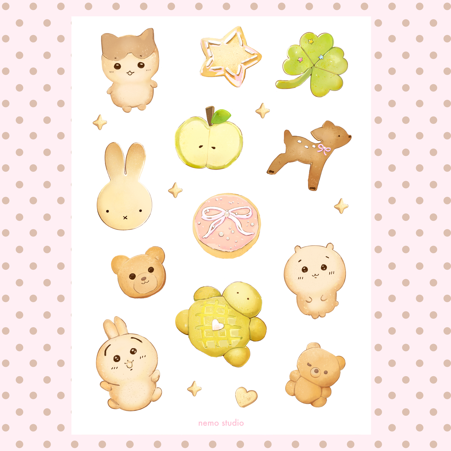sticker sheet - cookies