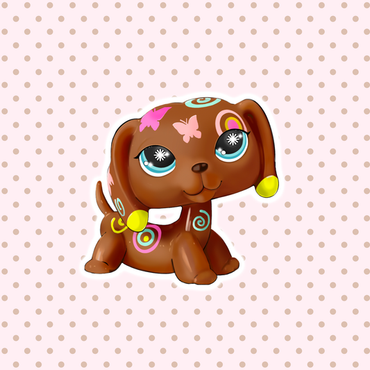 sticker - lps dacshund