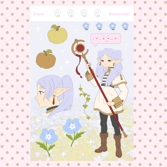 sticker sheet - frieren