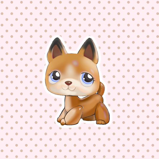 sticker - lps german shepard