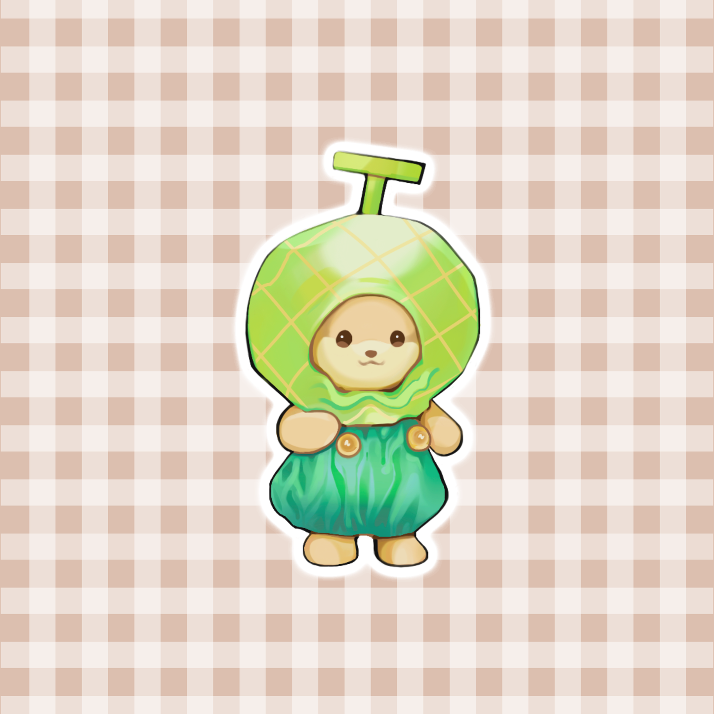sticker - cutie melon