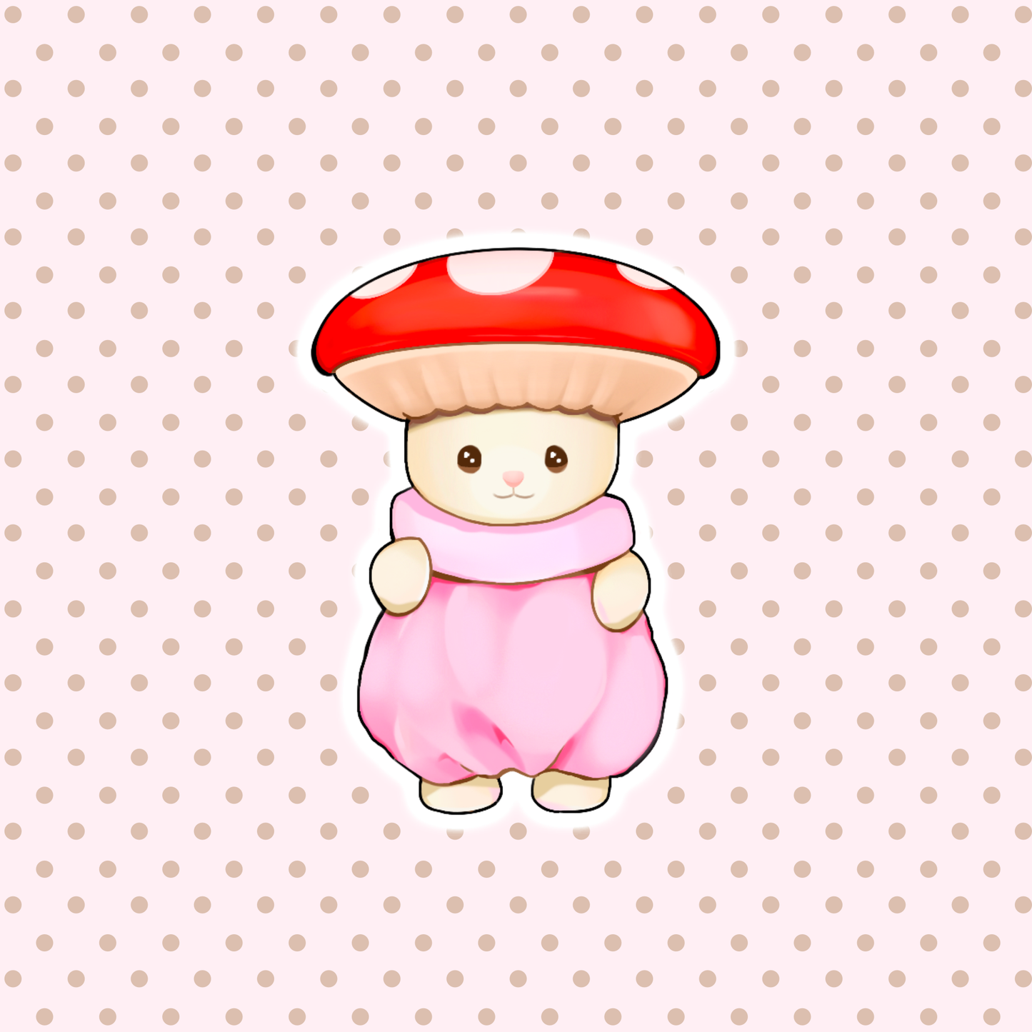 sticker - cutie mushroom
