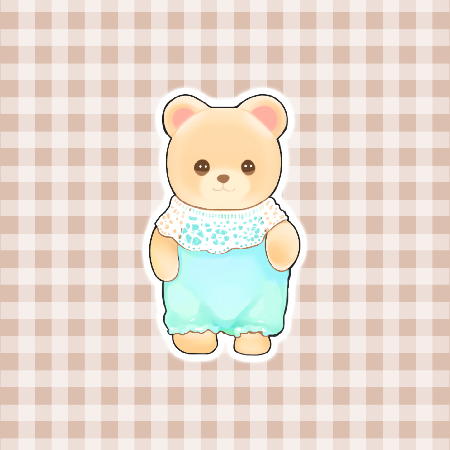 sticker - cutie teddy