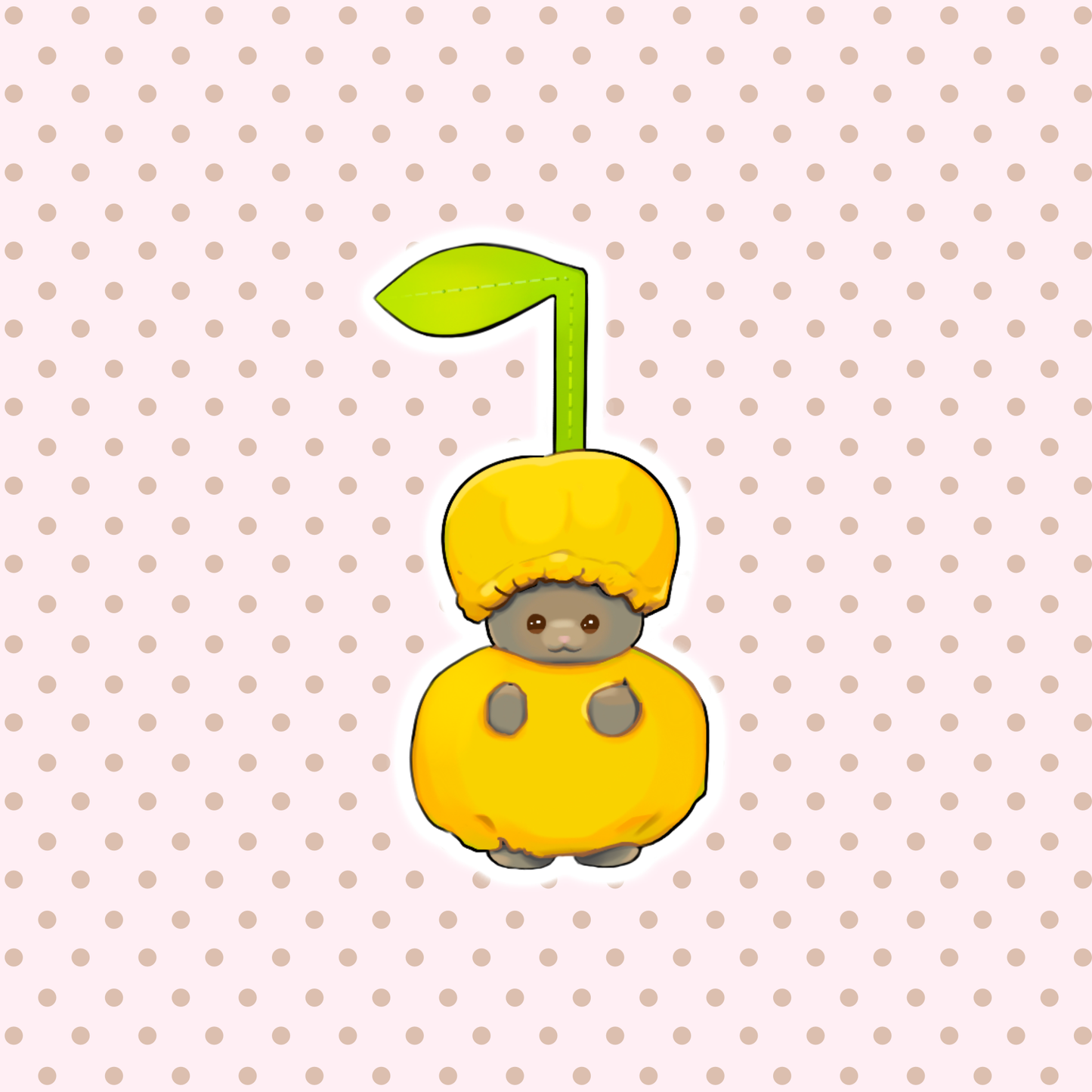 sticker - cutie yellow cherry